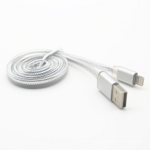 High Quality Transparent PVC Flat USB Data Cable for iPhone